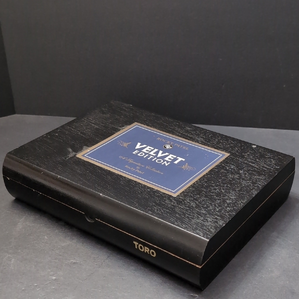 Rocky Patel,Black Wooden Empty Cigar Box.